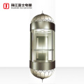 Fuji Cheap Price For Outdoor Square Safe And Comfortable Full View Panoramic Sightseeing Glass Lift Elevator